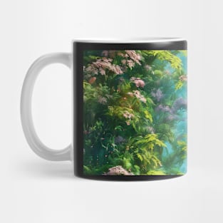 Seamless Jungle Plants Texture Patterns XIV Mug